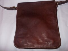 Borseta barbat, din piele naturala bivol, geanta medie, Italia, poze reale